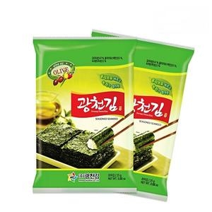 광천김 올리브 녹차 전장김 소 25g