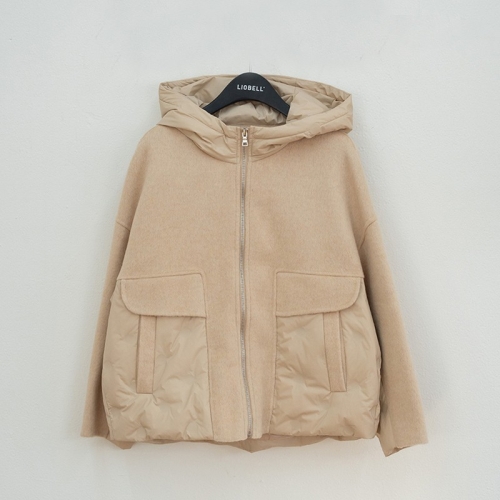 리오벨 가199000아웃포켓 패딩 패치 후드점퍼 3종 1820586_이미지