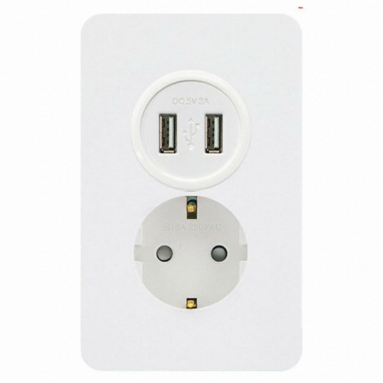 제일전기공업 디아트 USB 2포트 1구 <b>콘센트</b>