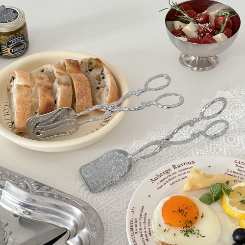 이이공브이샵 앤티크 디저트 클립 빵집게 뷔페서버 샐러드집게 스텐집게