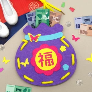 하하당 복주머니 펠트가방 만들기_이미지