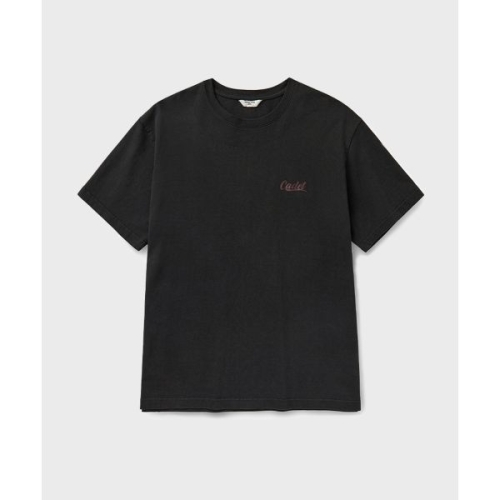 유니온 BLUE CADET LOGO PRINTED T-SHIRT DYED BLACK 229403