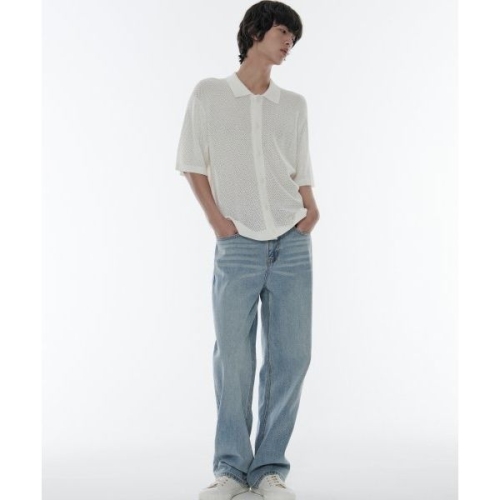 무신사 무신사 스탠다드 스탠다드 MUSINSA STANDARD 루즈 스트레이트 데님 팬츠 스카이 블루 MMCNP0Z19-SB 136619