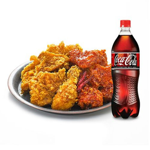 또래오래 ㅤ갈릭반 + 핫양념반 + 콜라 1.25L 교환권_이미지