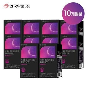 오투바이오 안국약품 식물성 멜라토닌 함유 멜라굿나잇 500mg 30정 (8개)