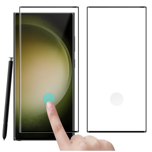 비스비 갤럭시S23 울트라 지문인식 풀커버 강화유리 보호필름 (액정 2매)_이미지