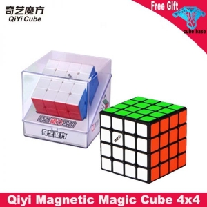매직 큐브 Qiyi 마그네틱 4x4 스피드 스티커 게임용 키덜트 선물 QIYI MS 179729