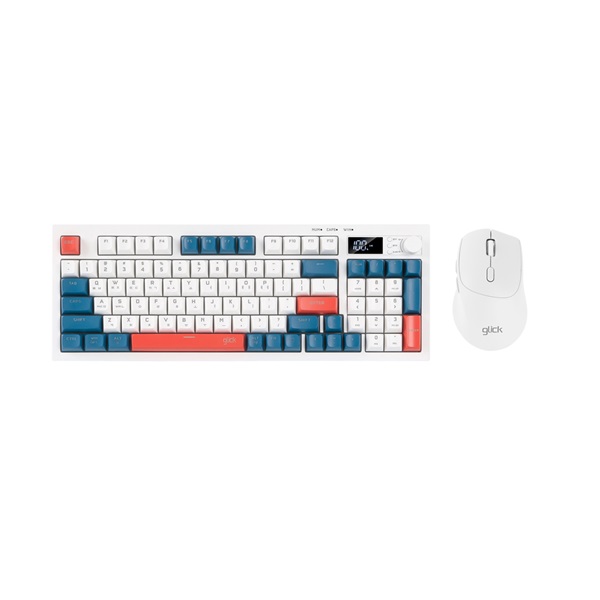 지클릭커 OFFICEPRO WMK50 사일런스 M 94 무선 키보드 마우스 세트 (Gundam)_이미지