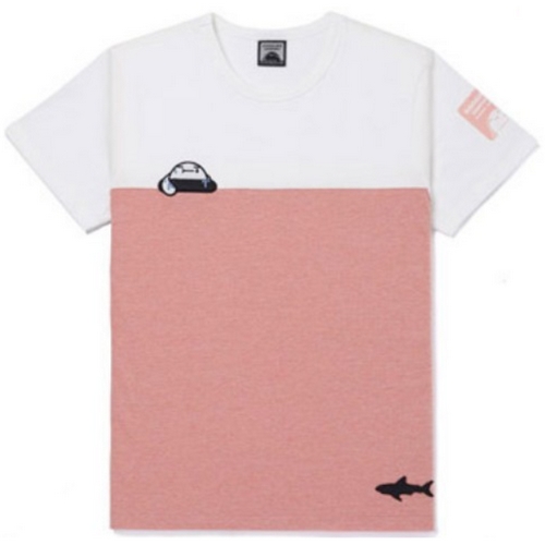 구김스 088 캐릭터 배색 반팔 티셔츠 G13MMRT301