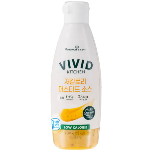 비비드키친 저칼로리 머스타드소스 280g (3개)_이미지