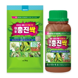 대유 총진싹 500ml + 총진싹 3kg 백강균 토양 해충 총채벌레 유기농 살충제_이미지