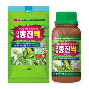 대유 <b>총진싹</b> 500ml + <b>총진싹</b> 3kg 백강균 토양 해충 총채벌레 유기농 살충제