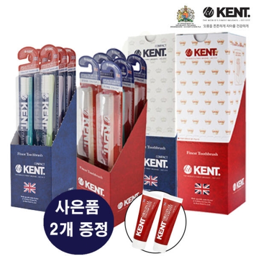켄트 클래식 초극세모 칫솔 x 18개 + 켄트 치약 60g x 2개 (1세트)_이미지
