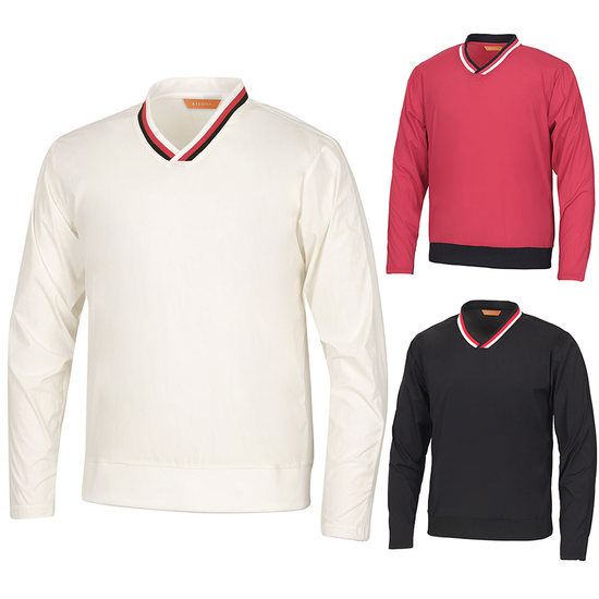 김영주골프 윈드컷 스트레치 브이넥 남성 골프 바람막이 DOMMTS13_이미지