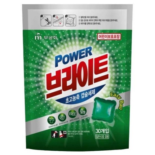 파워 브라이트 초고농축 캡슐세제 파우치형 30개입 6개