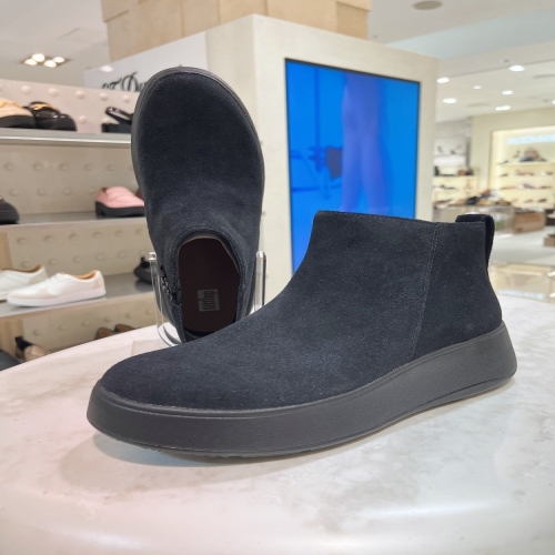 핏플랍 F모드 FFSO4F610BK 스웨이드 블랙 여성 플랫폼 앵클 부츠_이미지