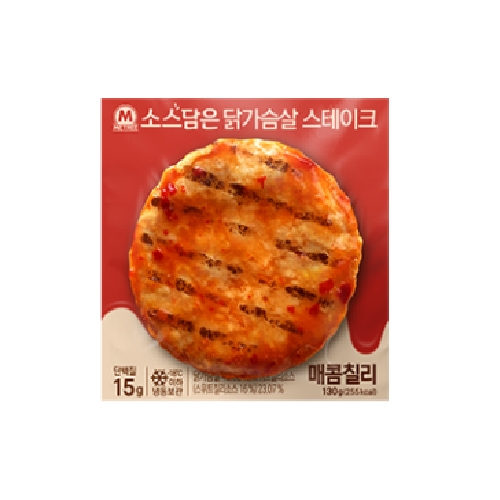 소스담은 닭가슴살 스테이크 매콤칠리 130g