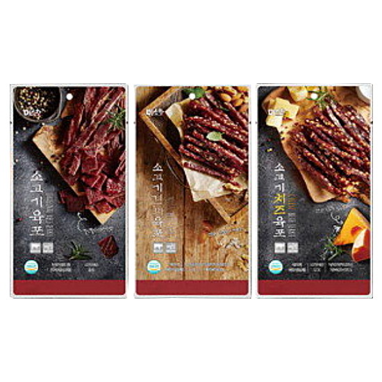 두영에프앤디 미소향 미소어육 소고기 육포 80g + 소고기 치즈 육포 80g + 소고기 견과 육포 80g (1개)_이미지