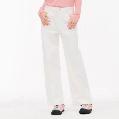 체이스컬트 HC24 화이트 와이드 데님 XS-M 여성 화이트 와이드 청바지 EARG2365 S29989855