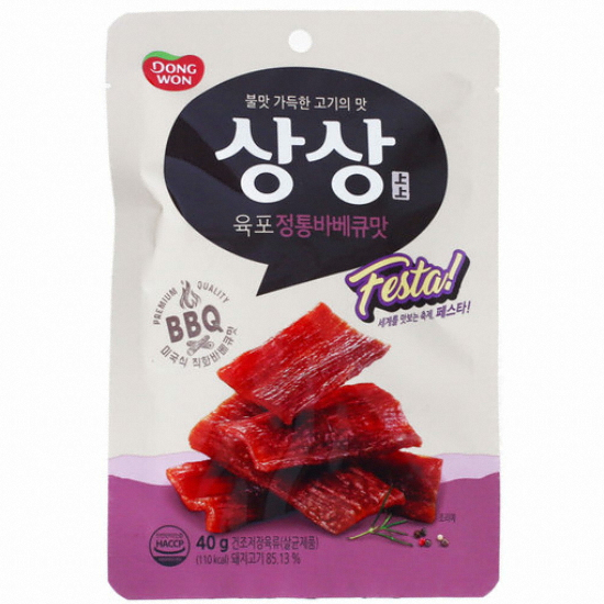 동원F&B 상상육포 페스타 바베큐 40g (6개)_이미지