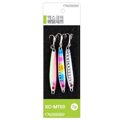 엑스코어 XC-MT01 메탈지그 3종 세트 (7g)