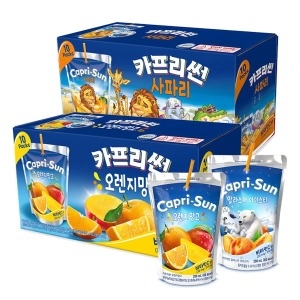 농심 카프리썬 오렌지망고 200ml x 10팩+사파리 200ml x 10팩