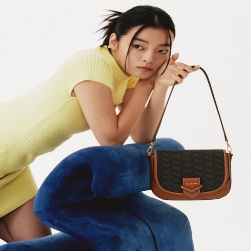 질스튜어트 뉴욕 브라운 로젤라칠링 패턴 새들백 S_JABA5E461 W2