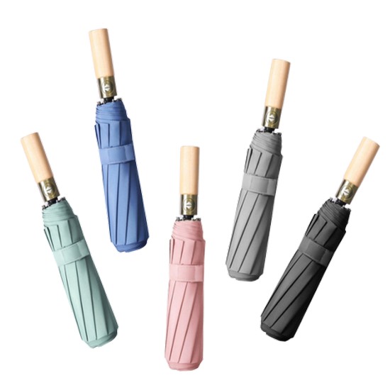 벨라코리아 파스텔 3단 자동 원목 우산 PS8_이미지