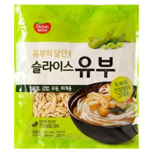 동원F&B 유부의달인 슬라이스 유부 500g이미지입니다. 누르면 해당 게시물로 새창이동합니다.