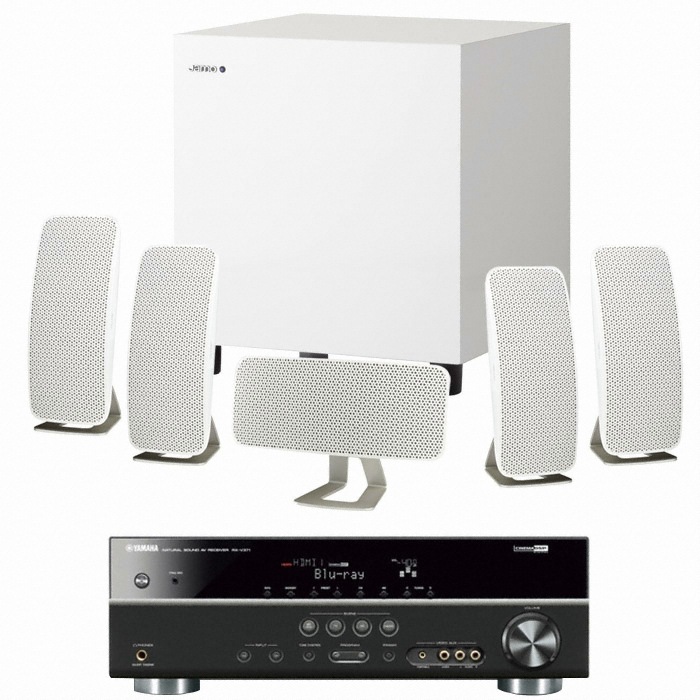 야모 A200 5.1채널 + 야마하 AV리시버 (RX-V371, SUB-210)_이미지