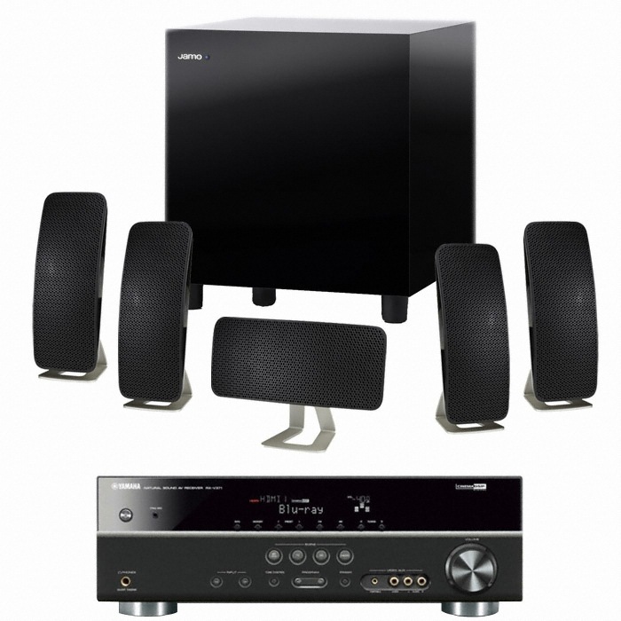 야모 A200 5.1채널 + 야마하 AV리시버 (RX-V371, SUB-210)_이미지