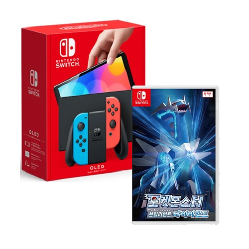 Nintendo 닌텐도 스위치 OLED 1인용 게임 패키지 (포켓몬스터 다이아몬드)