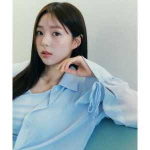 시티브리즈 CITY BREEZE 시스루 셔링 셔츠_SKY BLUE 333661_이미지