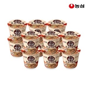 농심 소고기장국 쌀국수 컵라면 75g x12개 <b>건면</b>