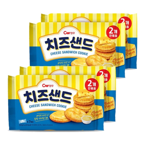 청우 치즈샌드 2번들 360g (2개)