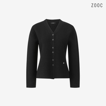 대현 ZOOC 울 100 홀가먼트 페플럼 가디건 BK_V261KSL903