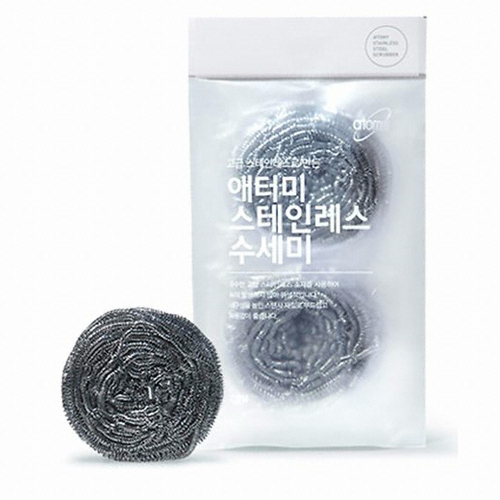 애터미 스테인레스 수세미 2개입/철수세미