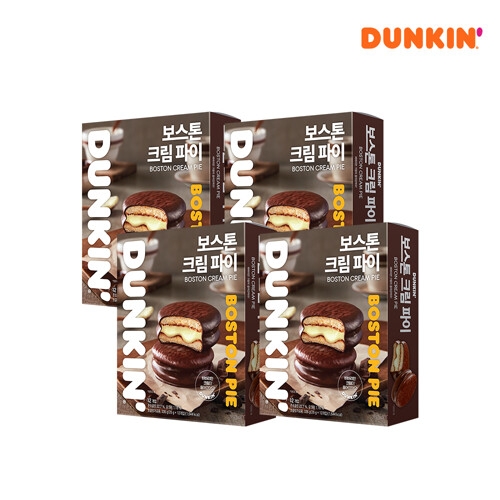 던킨도너츠 보스톤 크림 파이 x12 28g (4개)_이미지