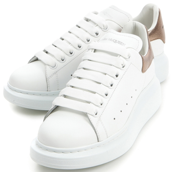 알렉산더 맥퀸 오버솔 스니커즈 553770 WHFBU (9053, 화이트+로즈골드탭)_이미지