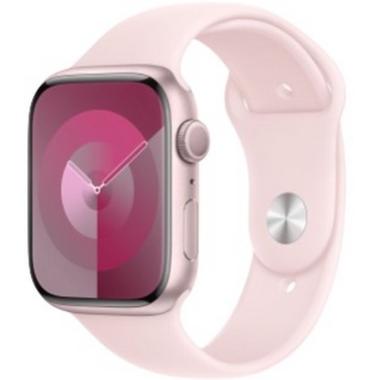 APPLE 워치 시리즈9 45mm 핑크 알루미늄 (스포츠밴드)