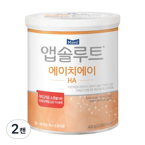 매일유업 앱솔루트 HA 400g이미지입니다. 누르면 해당 게시물로 새창이동합니다.