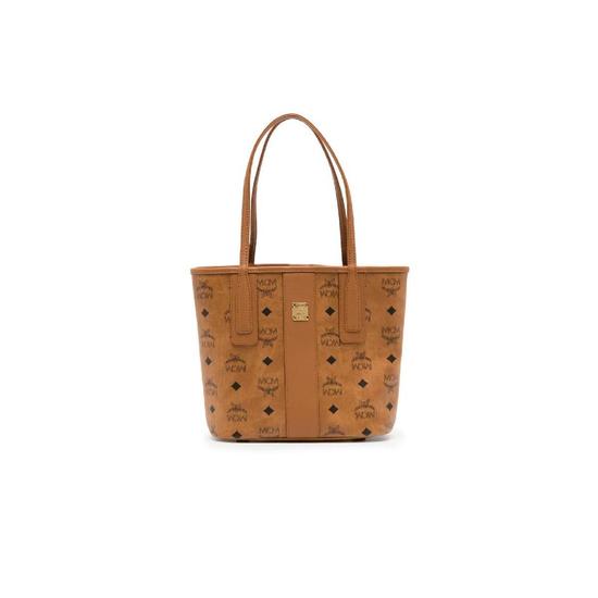 MCM 리즈 리버서블 미니 토트 백 MWPDALR01COGNAC T