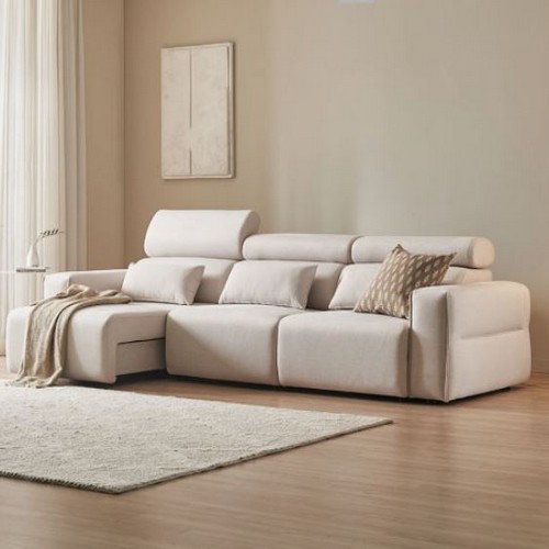 장인가구 조디 제로월 슬라이딩 확장형 모션 패브릭 소파 4인용