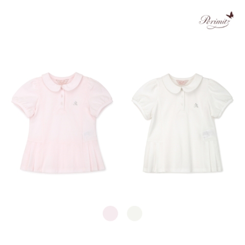 초등 여아플리츠 주름카라티 유아카라반팔티 P2522T1761 CJ