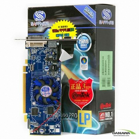 SAPPHIRE 라데온 HD 2400Pro 256MB LP 던전앤파이터 이엠텍_이미지
