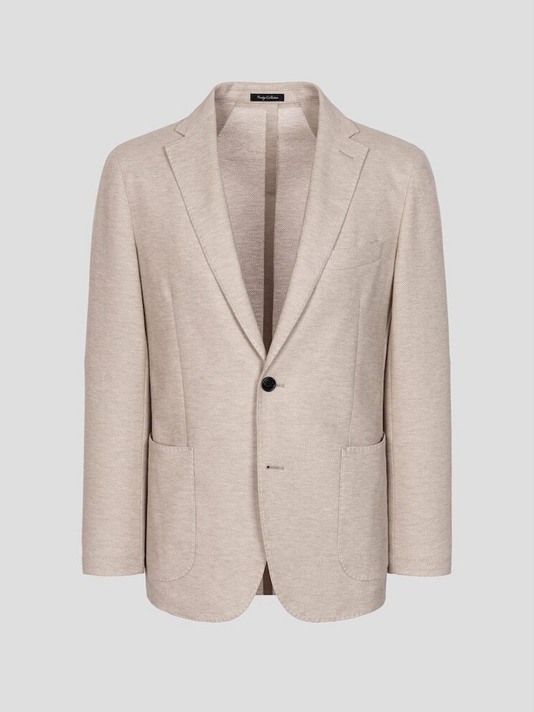 남성  Prestige LORO PIANA 코튼 저지 재킷 베이지 GA6311P15A