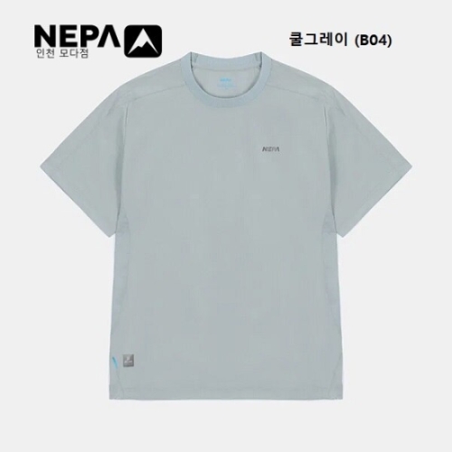 남성 아이스테크쉘 우븐 라운드티셔츠 7L35331B04IC_이미지