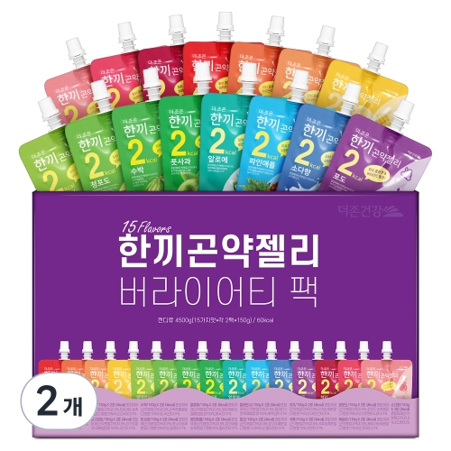 도투락 더존건강 한끼 곤약젤리 버라이어티 팩 150ml 15종 2p 세트 4.5L 2개