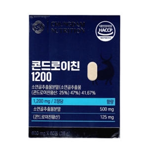 청담뉴트리션 콘드로이친 1200 600mg 60정 (5개)_이미지