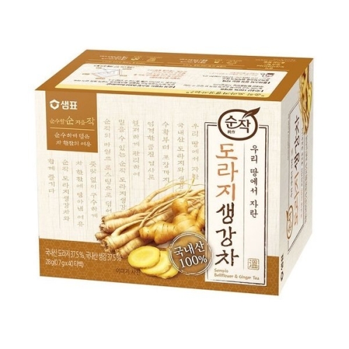 샘표식품 순작 순작 도라지 생강차 티백 40티백 (5개)_이미지